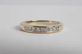 14k Yellow Gold 0.36tcw Diamond Wedding Band Size 6 (2.62g)