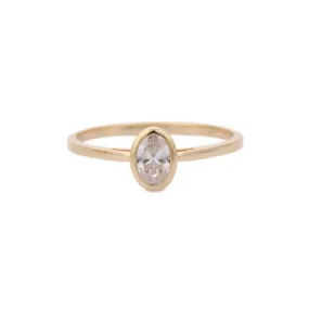 14K Yellow Gold Cubic Zirconia Ring