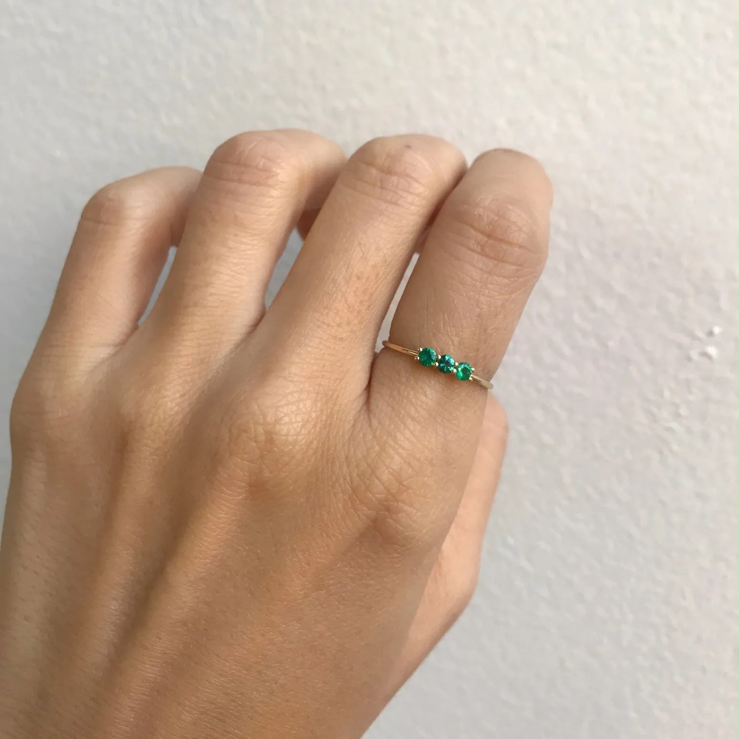 3S Emerald Ring