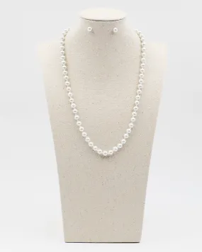 48"L Classic Strand with Matching Stud Earrings