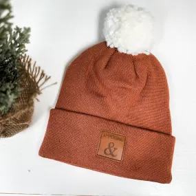 Ampersand Avenue Pom Beanie - Rust