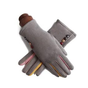 Années 40 Gants Hiver Rétro Multicolores