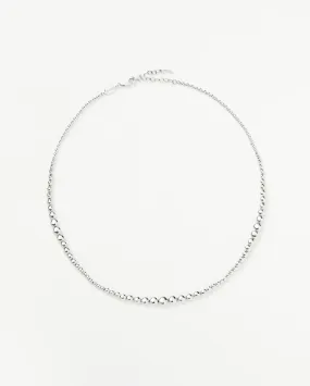 ARTICULATED BEADED CHOKER / SILVER