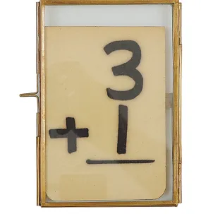 Brass and Glass Photo Frame