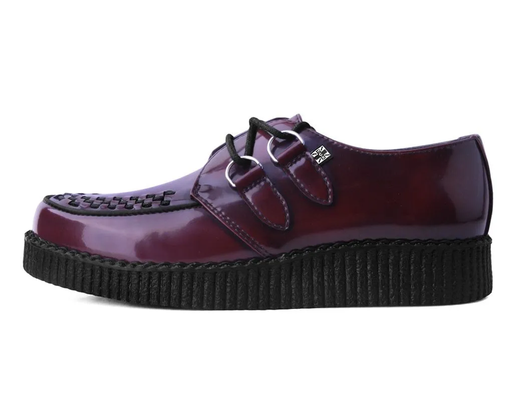 Burgundy Rub-Off TUKskin Viva Low Creeper