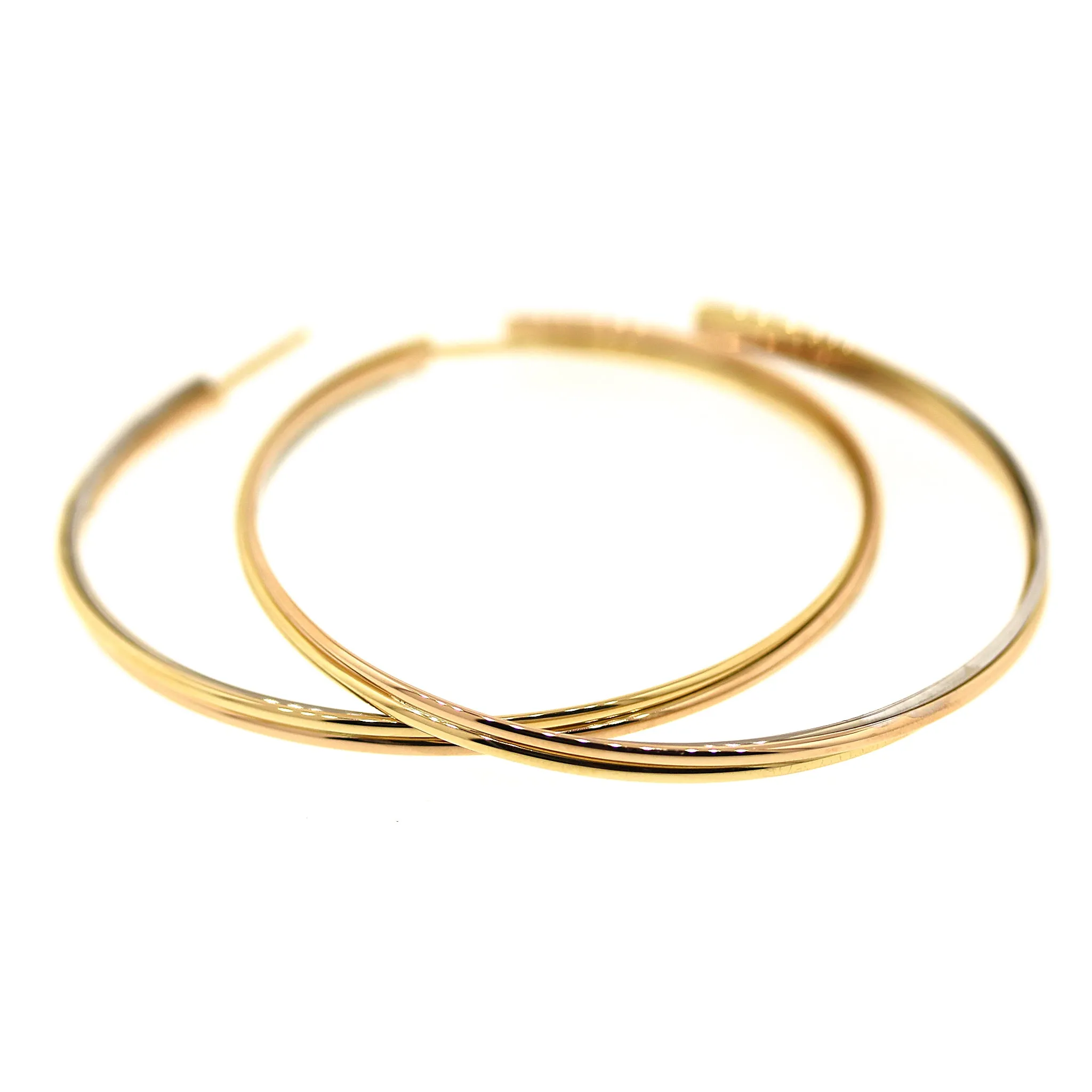 Cartier Trinity Large Hoop Earrings