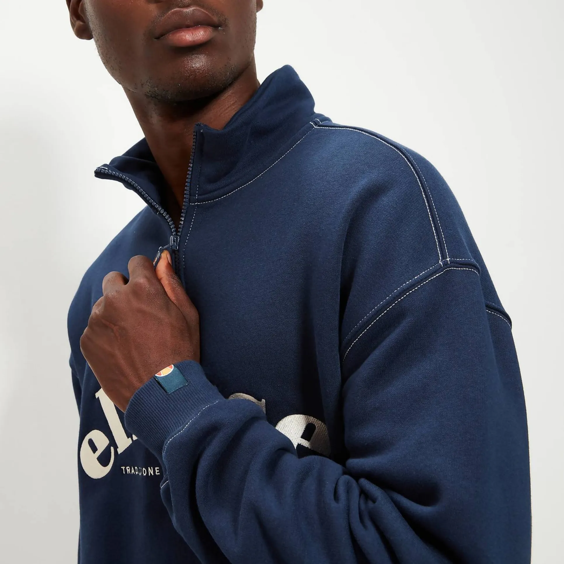 Ellesse Roane 1/4 Zip Top Navy