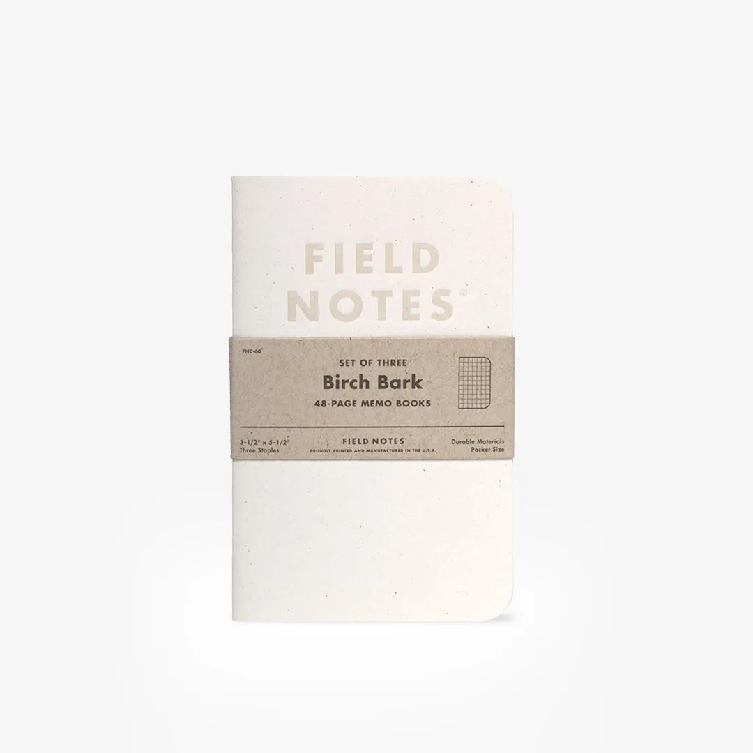 Field Notes Birch Bark 3-Pack Notebook