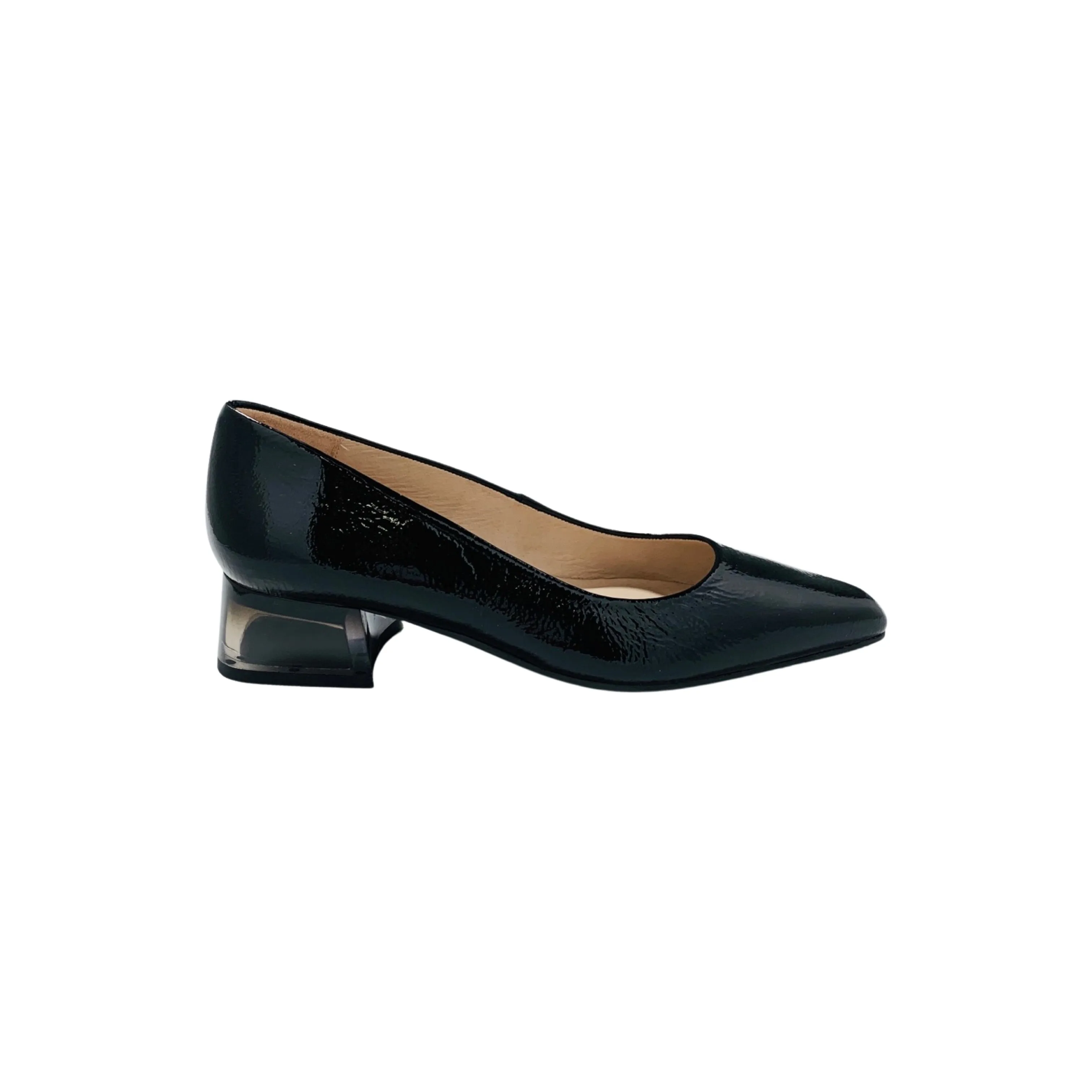 HI232529 Sahara Black Patent Low Heel