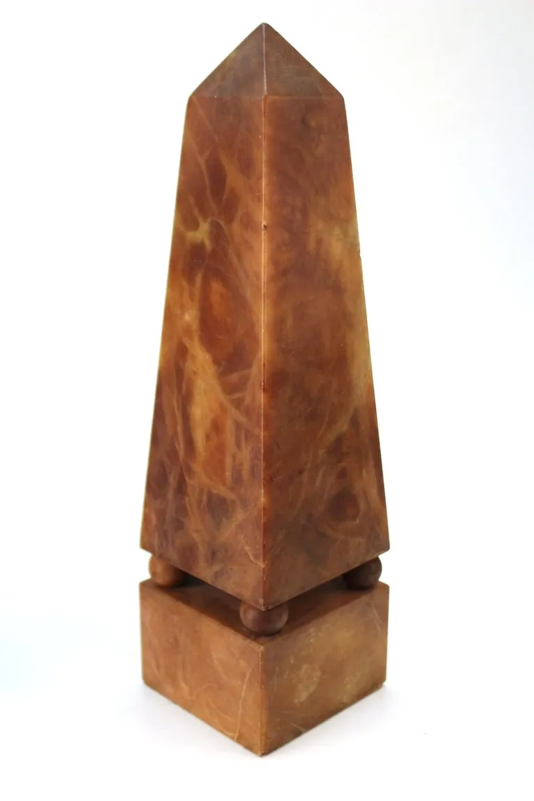 Italian Neoclassical Style Obelisks in Extinct Brown Alabaster