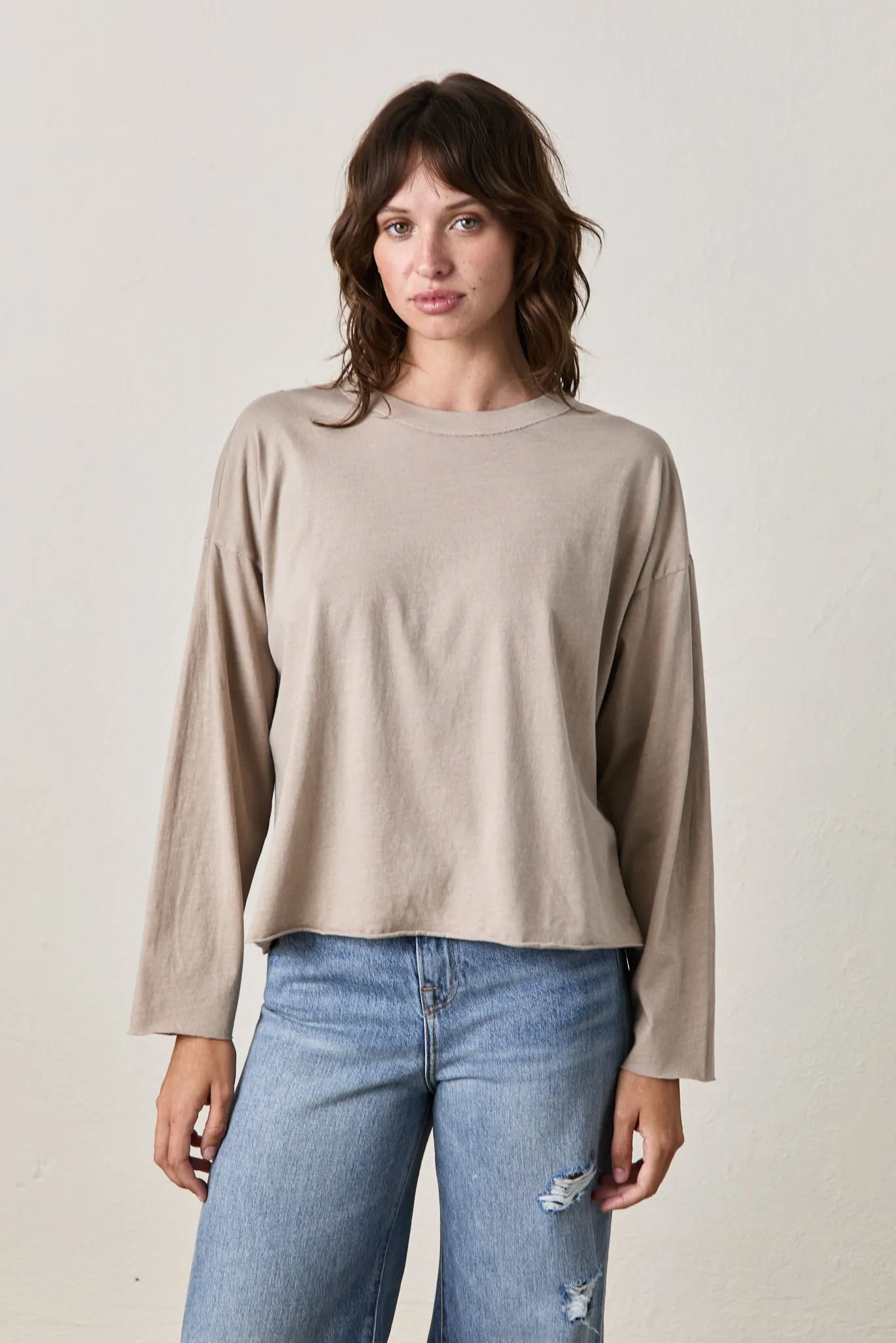 LOFFLER BOXY TEE / SABLE