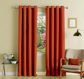 Lushomes blackout curtains 9 feet, Maroon Door Curtains with 8 Metal Eyelets, curtains & drapes, Parda, 9 feet curtains, long door curtains 9 feet (54 x 108 inches, single pc)