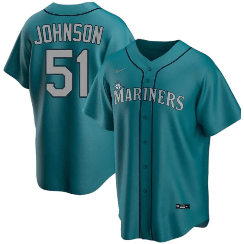 Men's Seattle Mariners Randy Johnson Replica Alternate Jersey - Green