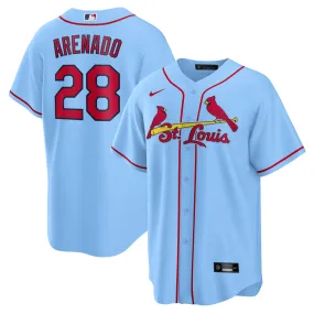 Men's St. Louis Cardinals Nolan Arenado Alternate Official Player Jersey - Light Blue