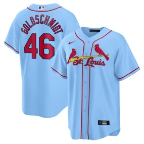 Men's St. Louis Cardinals Paul Goldschmidt Alternate Player Name Jersey - Light Blue