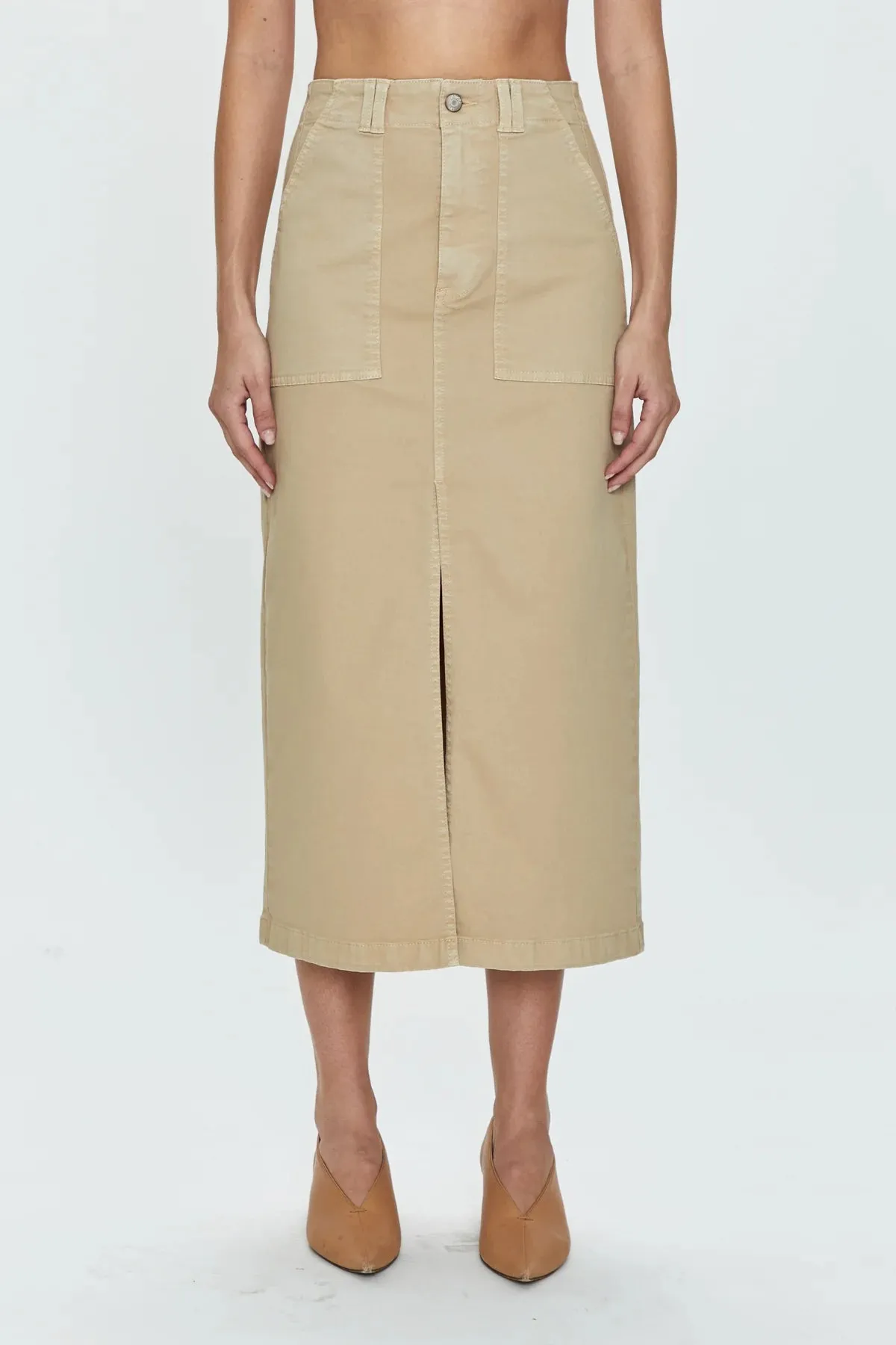 PAMELA UTILITY SKIRT (LATTE) - PISTOLA