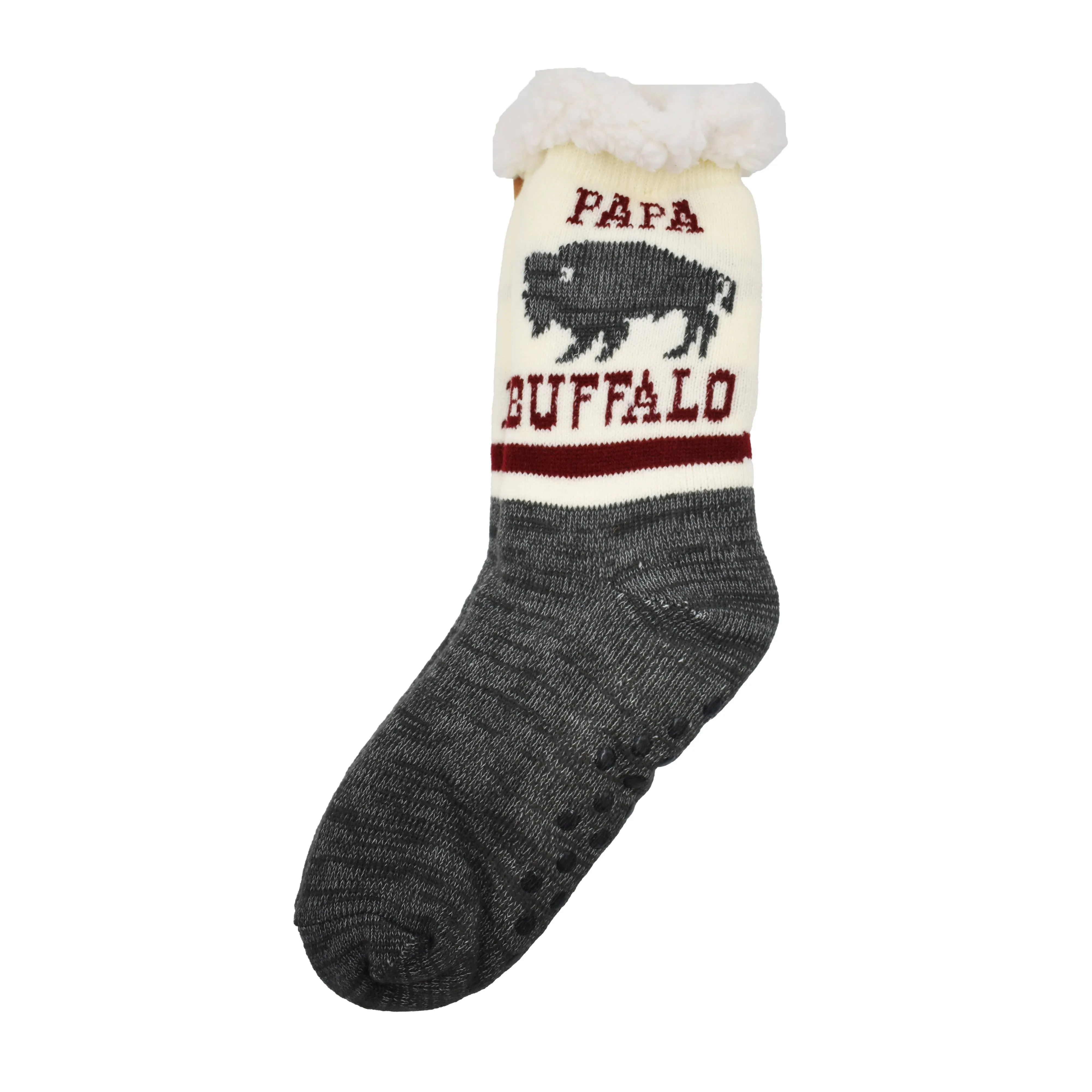 Papa Buffalo Slipper Socks