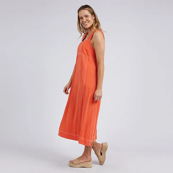 Sage Dress - Orange Sunset