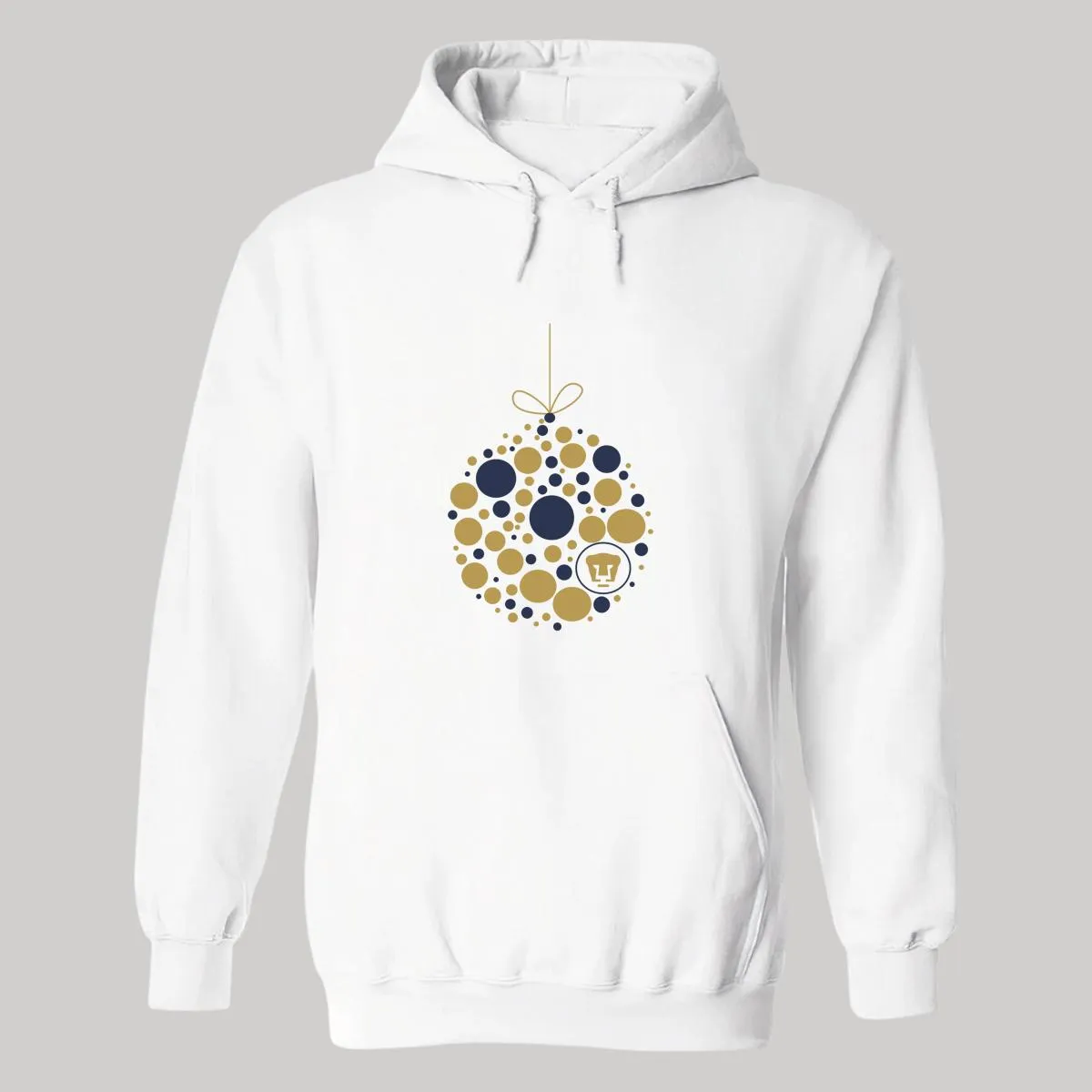 Sudadera Mujer Hoodie  Pumas UNAM Esfera Navidad