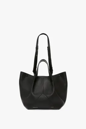 The Medium Tote In Black Leather