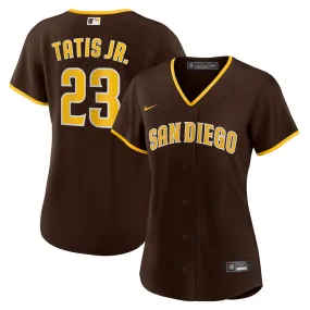 Women's San Diego Padres Fernando Tatis Jr. Road Player Jersey - Brown