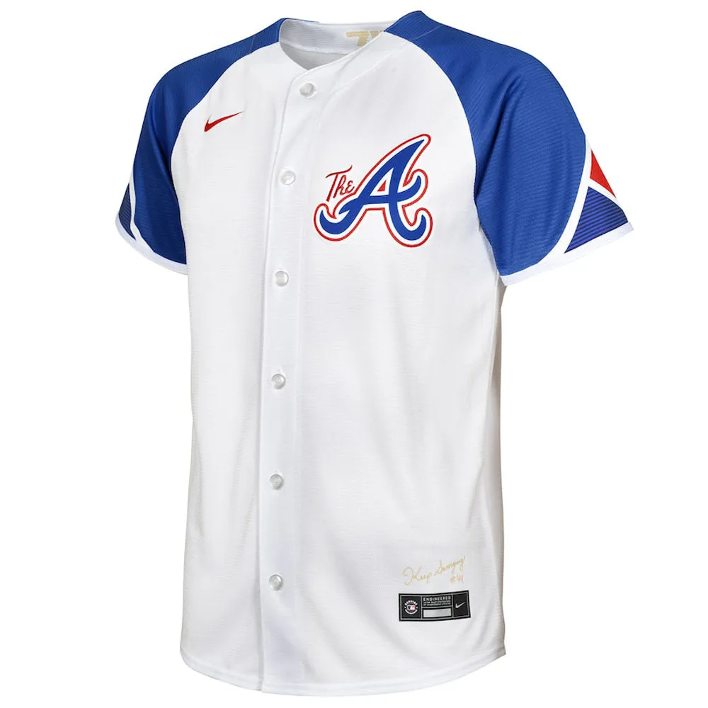 Youth Atlanta Braves Max Fried 2023 City Connect Replica Jersey - White