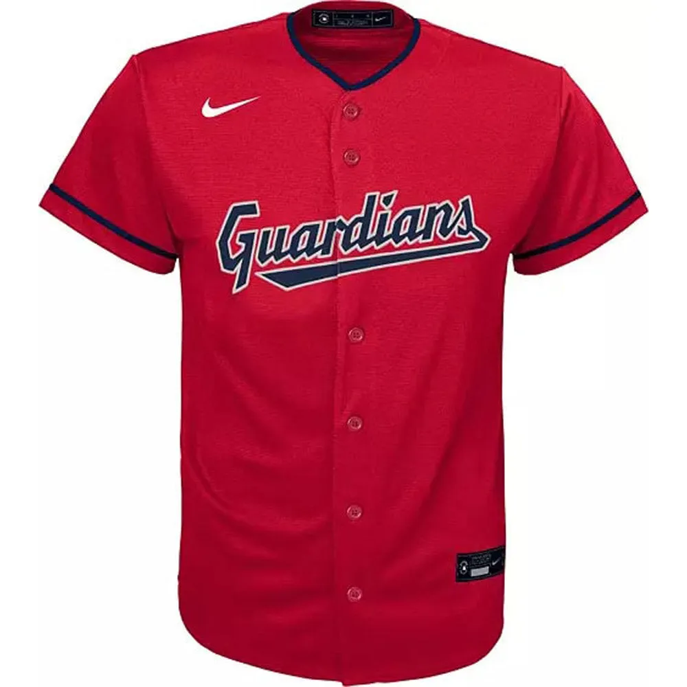 Youth Cleveland Guardians Jose Ramirez Cool Base Replica Alternate Jersey - Red