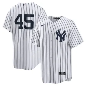 Youth New York Yankees Gerrit Cole Cool Base Replica Home Jersey - White