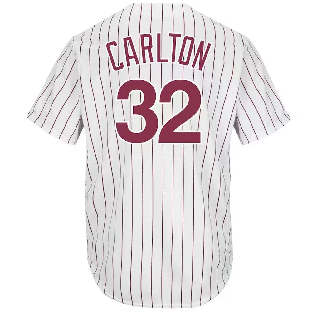 Youth Philadelphia Phillies Steve Carlton Replica Home Jersey - White