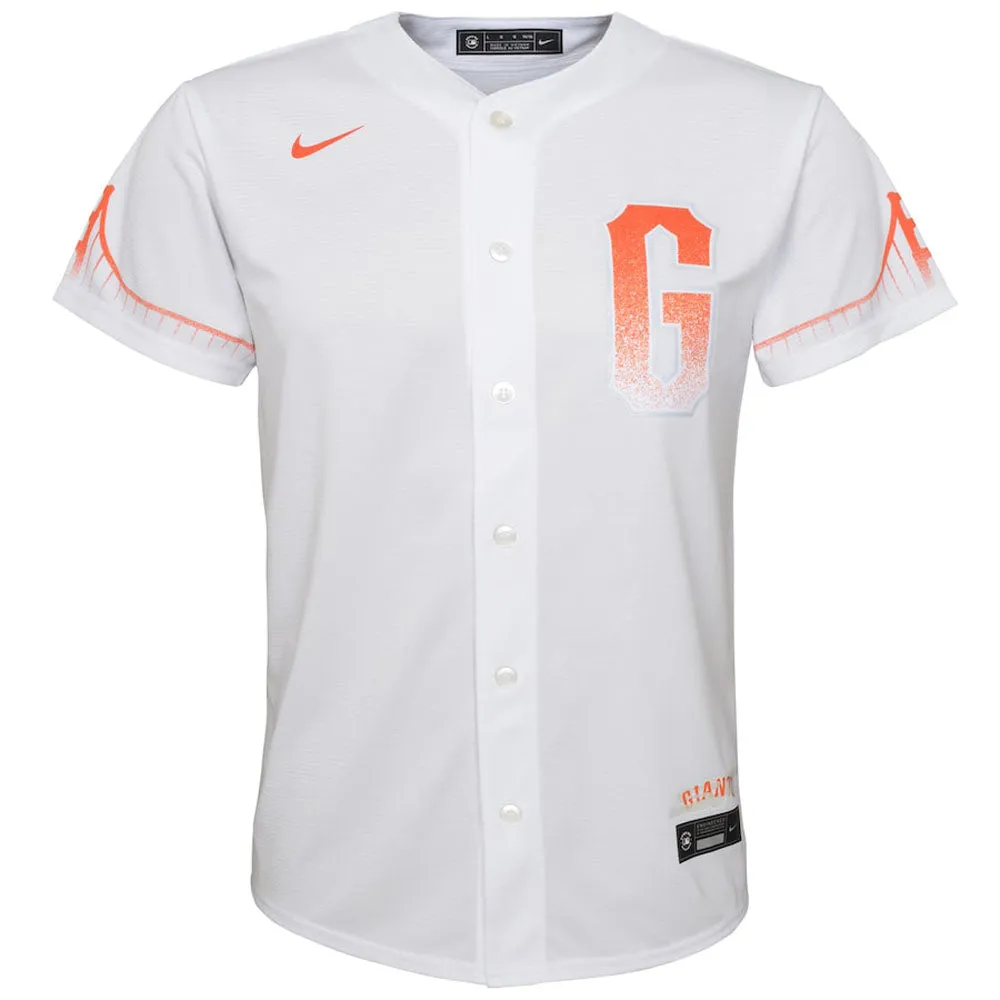 Youth San Francisco Giants Mike Yastrzemski City Connect Replica Jersey - White